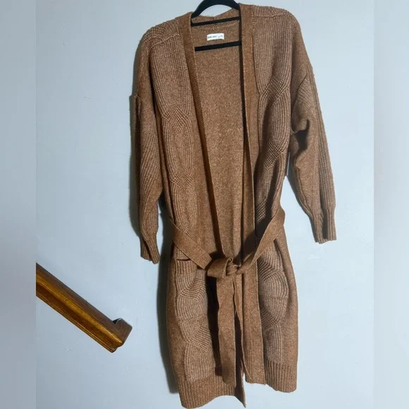 Nine West Cozy Brown Knit long Cardigan size XXL - Picture 1 of 8